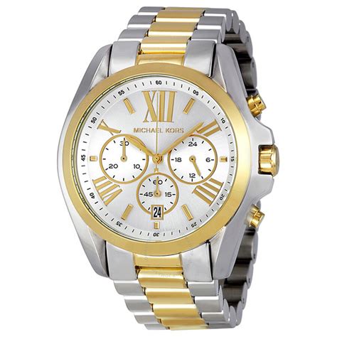 michael kors men's silver and gold watch|men's mk watch with diamonds.